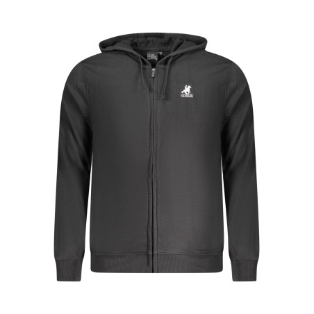 U.S. GRAND POLO FELPA CON ZIP UOMO NERO