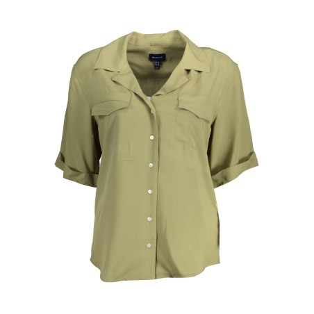 GANT CAMICIA MANICHE CORTE DONNA VERDE