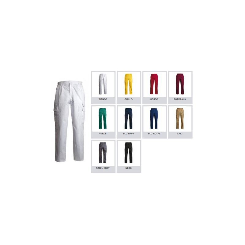 pantalone cargo multitasche con elastico e passanti in vita pantalone cargo multitasche con elastico e passanti in vita