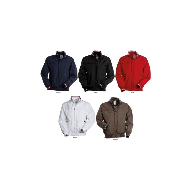 giubbino pacific nylon con rib con righe giubbino pacific nylon con rib con righe