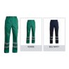 pantalone visual multitasche con rifrangenti nelle caviglie