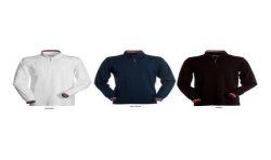 polo prive  manica lunga a mezza zip in metallo con colletto slanciato