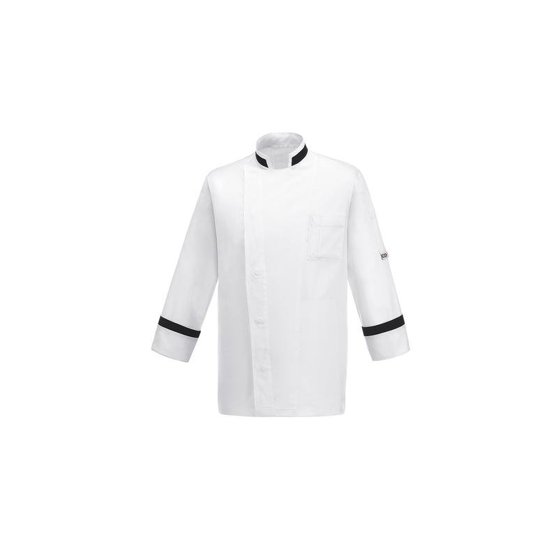 giacca unisex square neck - 65% polyester - 35% cotton - white giacca unisex square neck - 65% polyester - 35% cotton - white