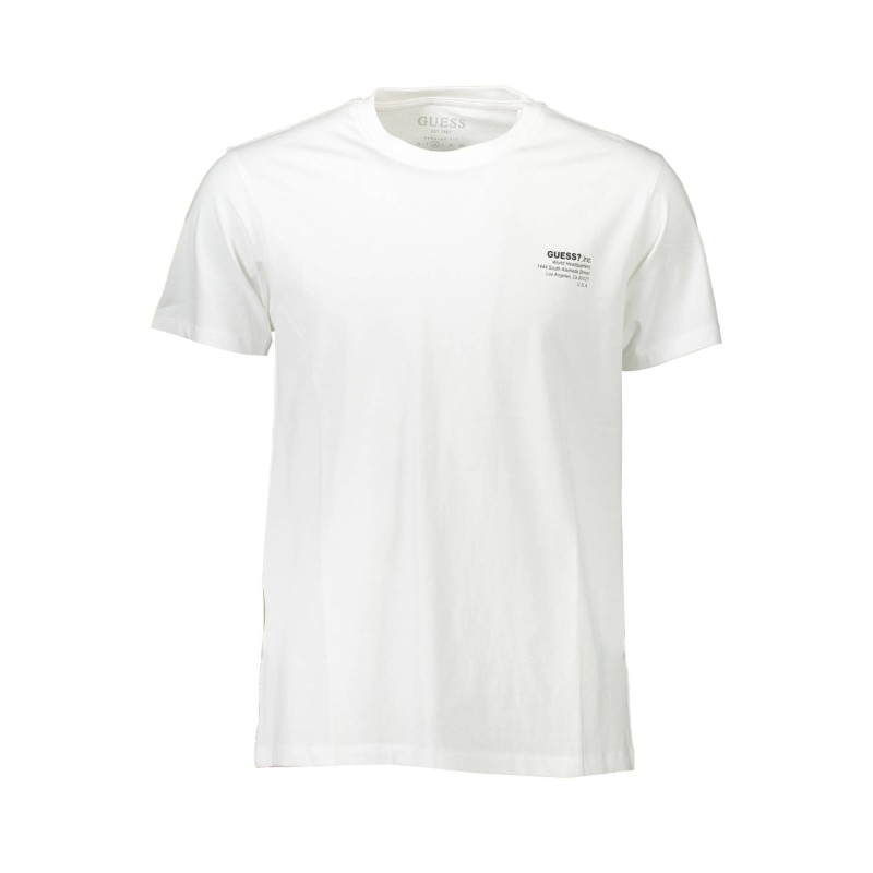 GUESS JEANS T-SHIRT MANICHE CORTE UOMO BIANCO GUESS JEANS T-SHIRT MANICHE CORTE UOMO BIANCO