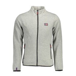 NORWAY 1963 FELPA CON ZIP UOMO GRIGIO