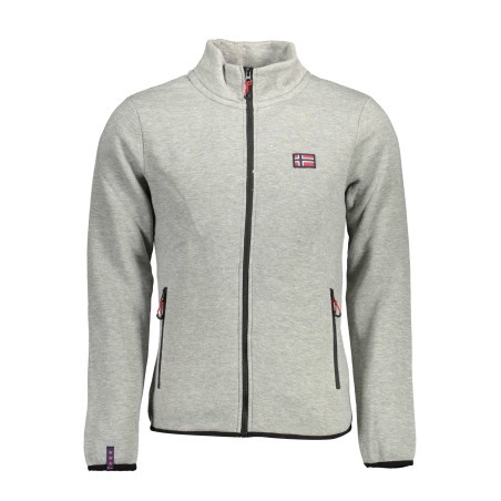 NORWAY 1963 FELPA CON ZIP UOMO GRIGIO