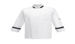 Giacca unisex Square Neck - 65% Polyester - 35% Cotton - White