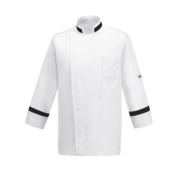 Giacca unisex Square Neck - 65% Polyester - 35% Cotton - White