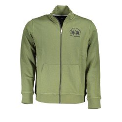 LA MARTINA FELPA CON ZIP UOMO VERDE