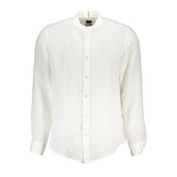 HUGO BOSS CAMICIA MANICHE LUNGHE UOMO BIANCO