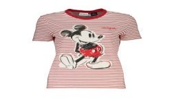 DESIGUAL T-SHIRT MANICHE CORTE DONNA ROSSO