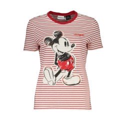 DESIGUAL T-SHIRT MANICHE CORTE DONNA ROSSO