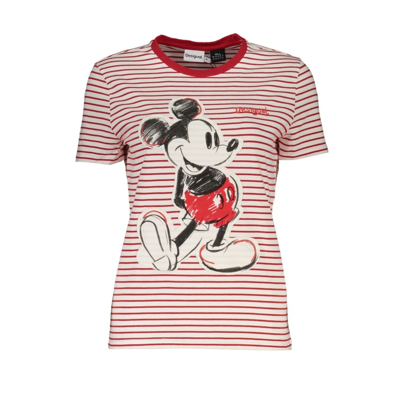 DESIGUAL T-SHIRT MANICHE CORTE DONNA ROSSO DESIGUAL T-SHIRT MANICHE CORTE DONNA ROSSO