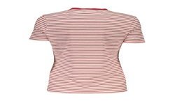 DESIGUAL T-SHIRT MANICHE CORTE DONNA ROSSO