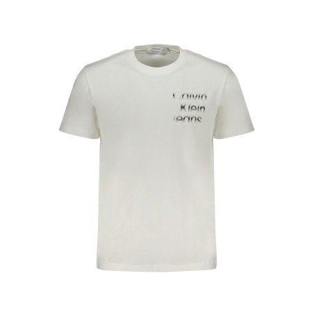 CALVIN KLEIN T-SHIRT MANICHE CORTE UOMO BIANCO