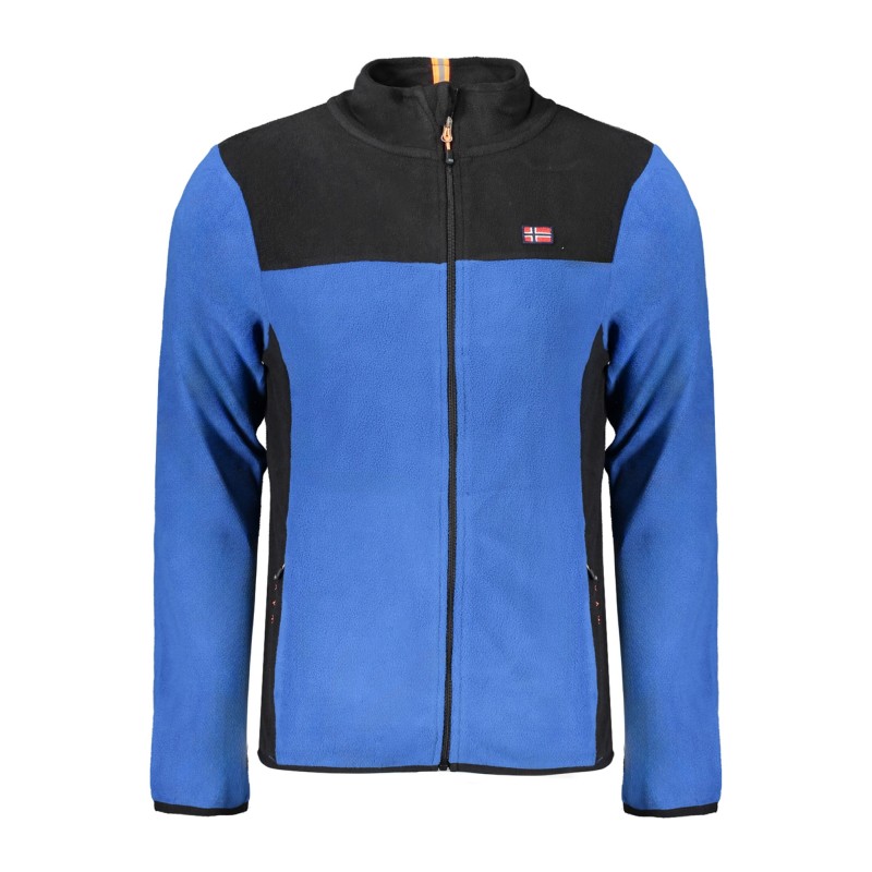 NORWAY 1963 FELPA CON ZIP UOMO BLU