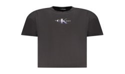 CALVIN KLEIN T-SHIRT MANICHE CORTE DONNA NERO