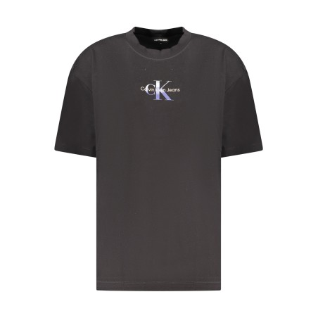 CALVIN KLEIN T-SHIRT MANICHE CORTE DONNA NERO
