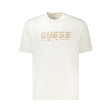 GUESS JEANS T-SHIRT MANICHE CORTE UOMO BEIGE