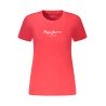 PEPE JEANS T-SHIRT MANICHE CORTE DONNA ROSSO