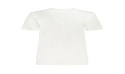 GUESS JEANS T-SHIRT MANICHE CORTE DONNA BIANCO