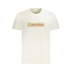 CALVIN KLEIN T-SHIRT MANICHE CORTE UOMO BIANCO