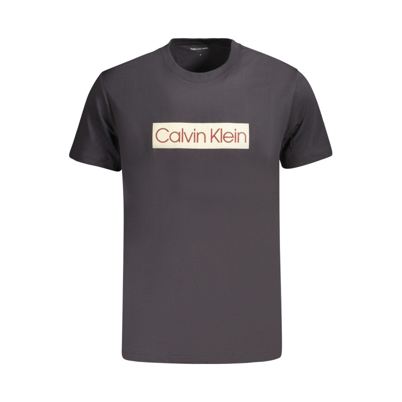 CALVIN KLEIN T-SHIRT MANICHE CORTE UOMO NERO