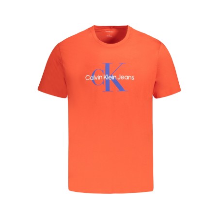 CALVIN KLEIN T-SHIRT MANICHE CORTE UOMO ROSSO