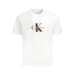 CALVIN KLEIN T-SHIRT MANICHE CORTE UOMO BIANCO