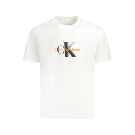 CALVIN KLEIN T-SHIRT MANICHE CORTE UOMO BIANCO