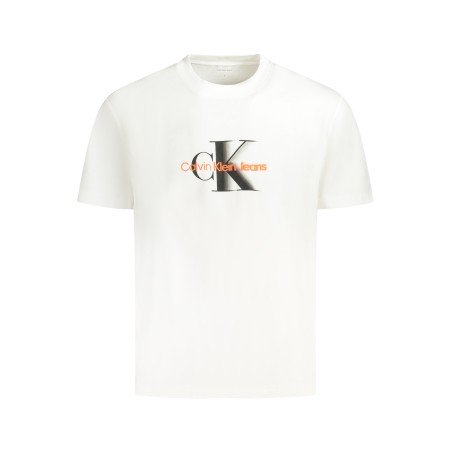 CALVIN KLEIN T-SHIRT MANICHE CORTE UOMO BIANCO
