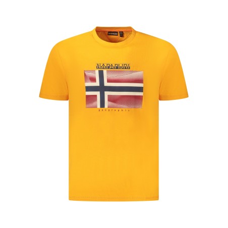 NAPAPIJRI T-SHIRT MANICHE CORTE UOMO ARANCIO