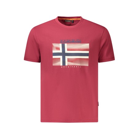 NAPAPIJRI T-SHIRT MANICHE CORTE UOMO ROSSO