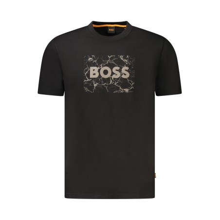 BOSS T-SHIRT MANICHE CORTE UOMO NERO