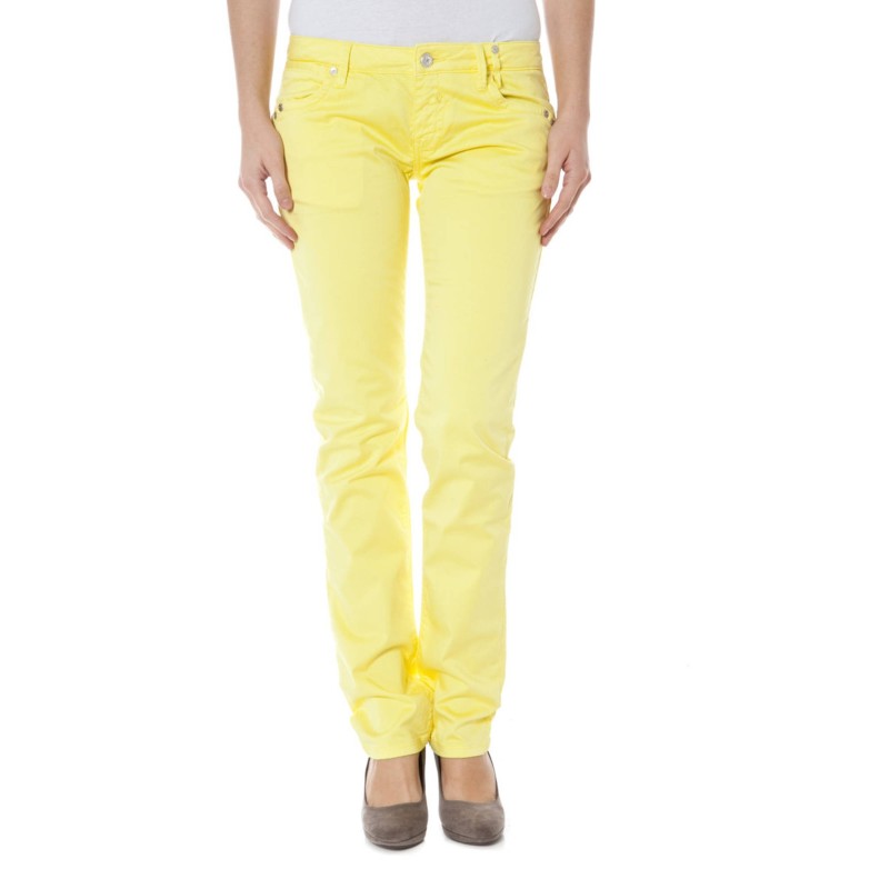 ZUELEMENTS PANTALONE DONNA GIALLO ZUELEMENTS PANTALONE DONNA GIALLO