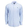 U.S. POLO CAMICIA MANICHE LUNGHE UOMO AZZURRO