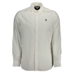 U.S. POLO CAMICIA MANICHE LUNGHE UOMO BIANCO