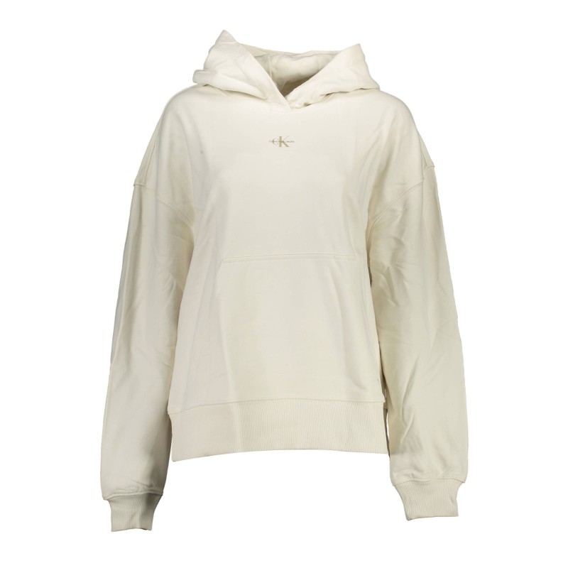 CALVIN KLEIN FELPA SENZA ZIP DONNA BIANCO CALVIN KLEIN FELPA SENZA ZIP DONNA BIANCO