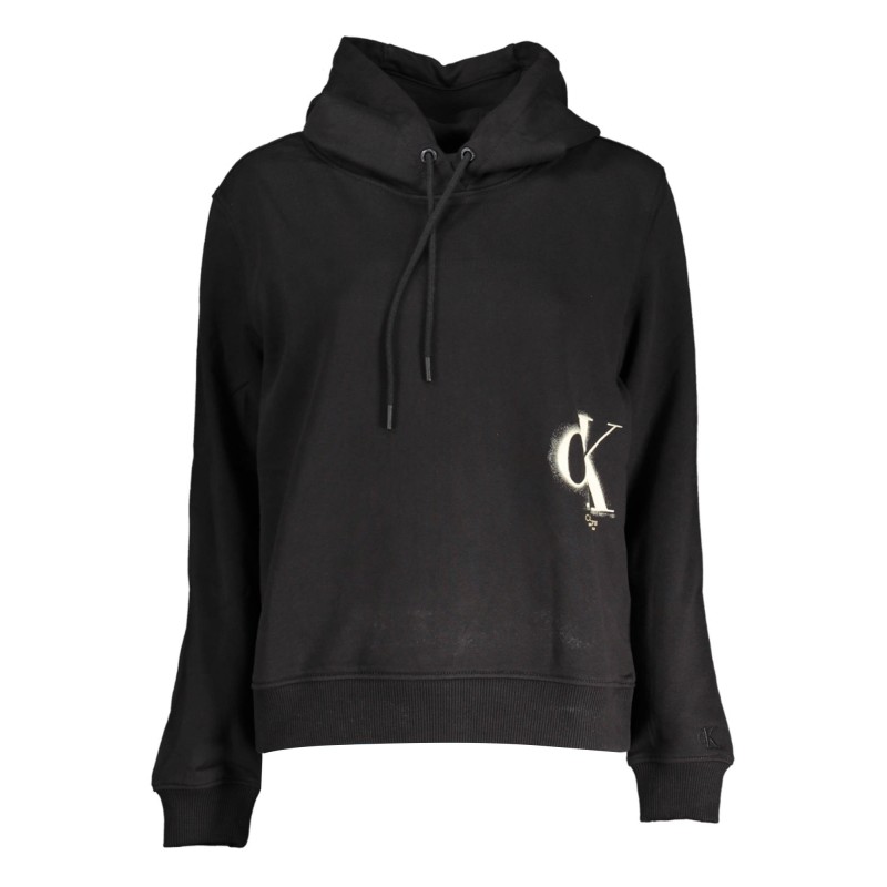 CALVIN KLEIN FELPA SENZA ZIP DONNA NERO CALVIN KLEIN FELPA SENZA ZIP DONNA NERO
