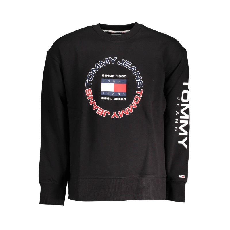 TOMMY HILFIGER FELPA SENZA ZIP UOMO NERO TOMMY HILFIGER FELPA SENZA ZIP UOMO NERO