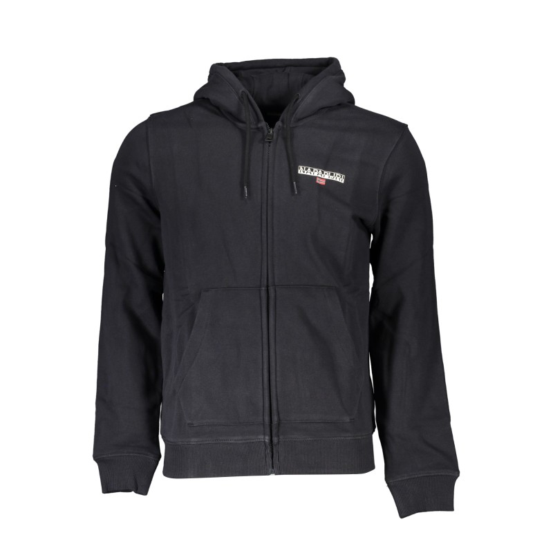 NAPAPIJRI FELPA CON ZIP UOMO NERO NAPAPIJRI FELPA CON ZIP UOMO NERO