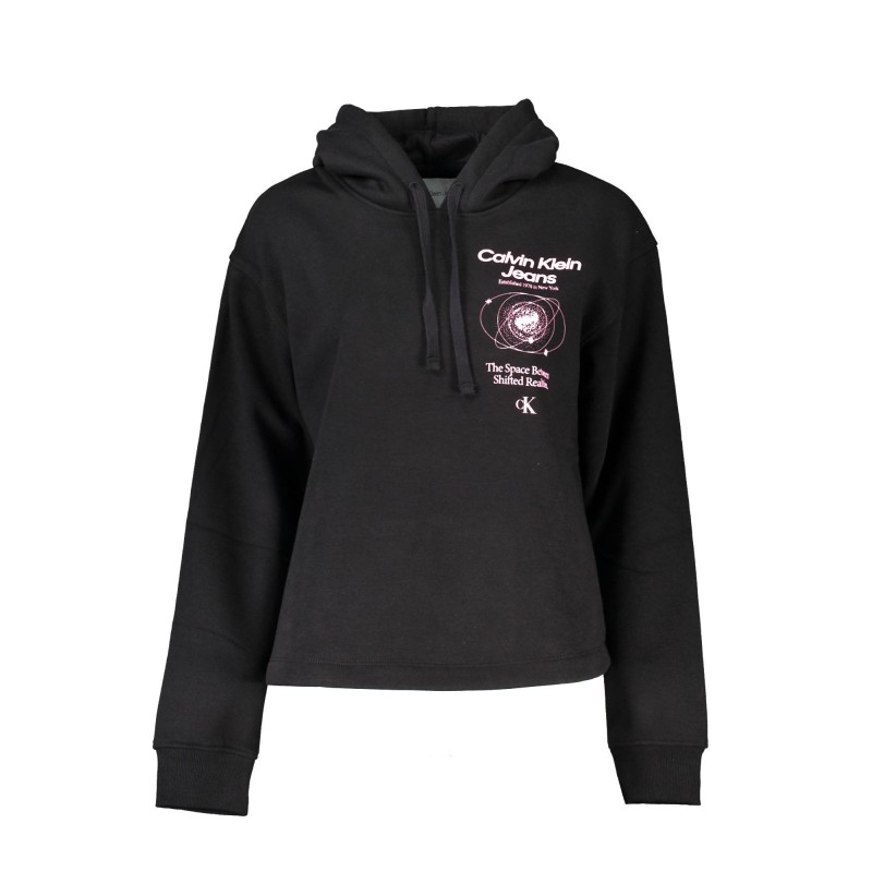 CALVIN KLEIN FELPA SENZA ZIP DONNA NERO CALVIN KLEIN FELPA SENZA ZIP DONNA NERO