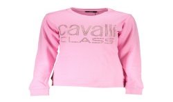 CAVALLI CLASS FELPA SENZA ZIP DONNA ROSA