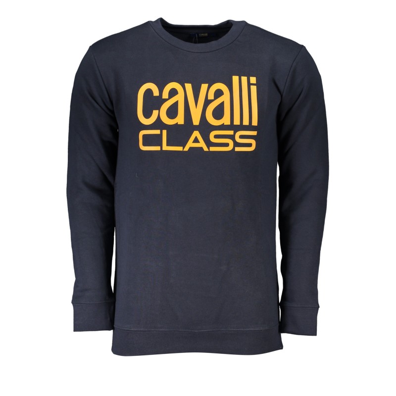 CAVALLI CLASS FELPA SENZA ZIP UOMO BLU CAVALLI CLASS FELPA SENZA ZIP UOMO BLU