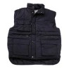 Gilet multitasche in cotone imbottito pesante e traspirante