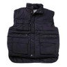 Gilet multitasche in cotone imbottito pesante e traspirante