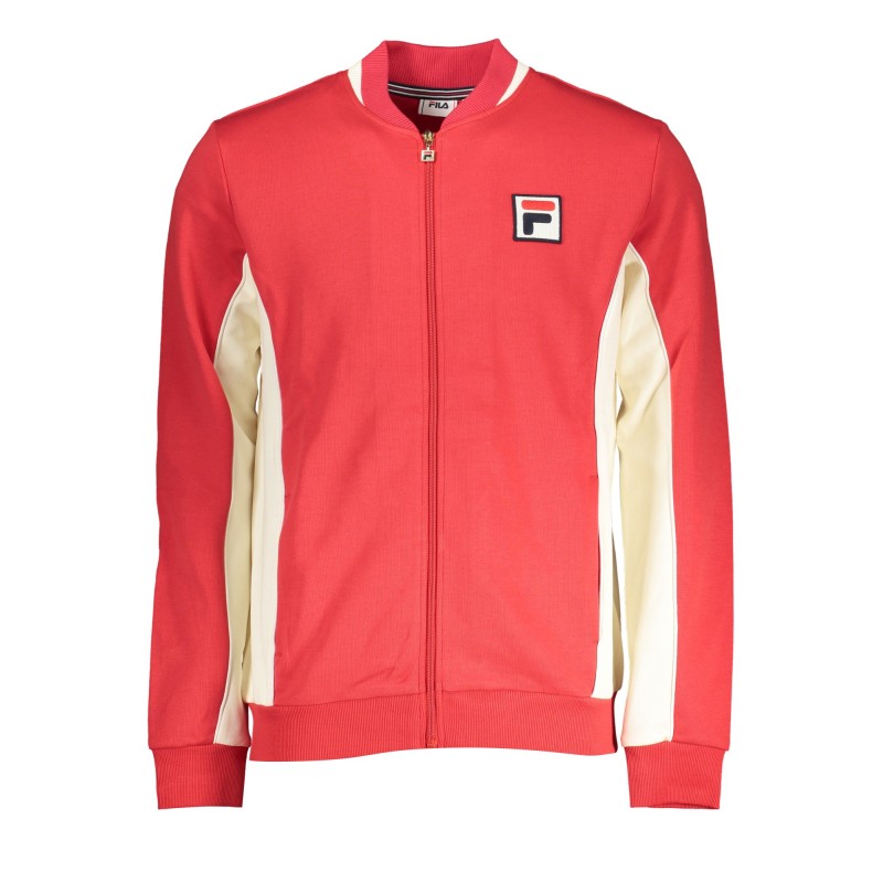 FILA FELPA CON ZIP UOMO ROSSO FILA FELPA CON ZIP UOMO ROSSO