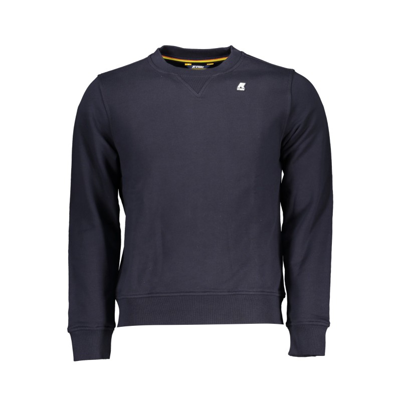 K-WAY FELPA SENZA ZIP UOMO BLU K-WAY FELPA SENZA ZIP UOMO BLU