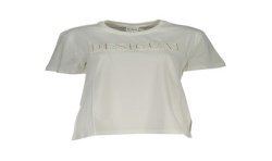 DESIGUAL T-SHIRT MANICHE CORTE DONNA BIANCO