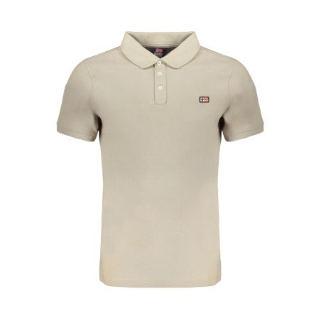 NORWAY 1963 POLO MANICHE CORTE UOMO BEIGE